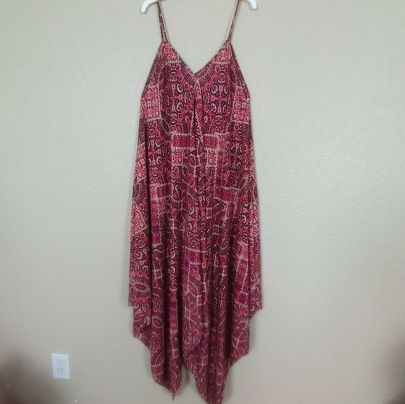 Cynthia‎ Rowley Multicolor Asymmetrical Cover Up Dress Women Sz 10 Casual Tunic - Picture 3 of 12